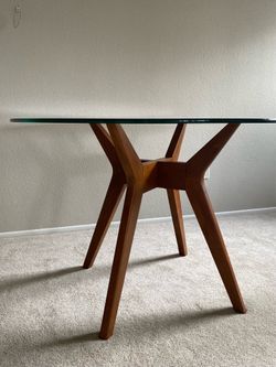 West Elm Glass Dining Table