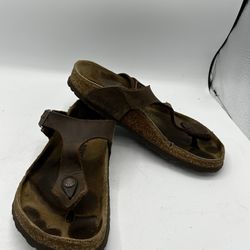 Birkenstock Gizeh Brown Open Toe Sandals Shoes Size 37