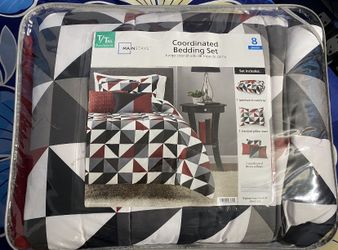 MainStay Twin/Twin XL 8 Piece Coordinated Bedding Set