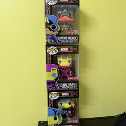 Marvel Black light Funko Bundle 