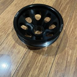 AMS Lightweight Crank Pulley, Stock Sized VQ35HR VQ37VHR - Nissan 350Z 370Z / Infiniti G35 G37 Q40 Q50 Q60
