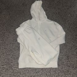 Full White Nike Sweatsuit Size M