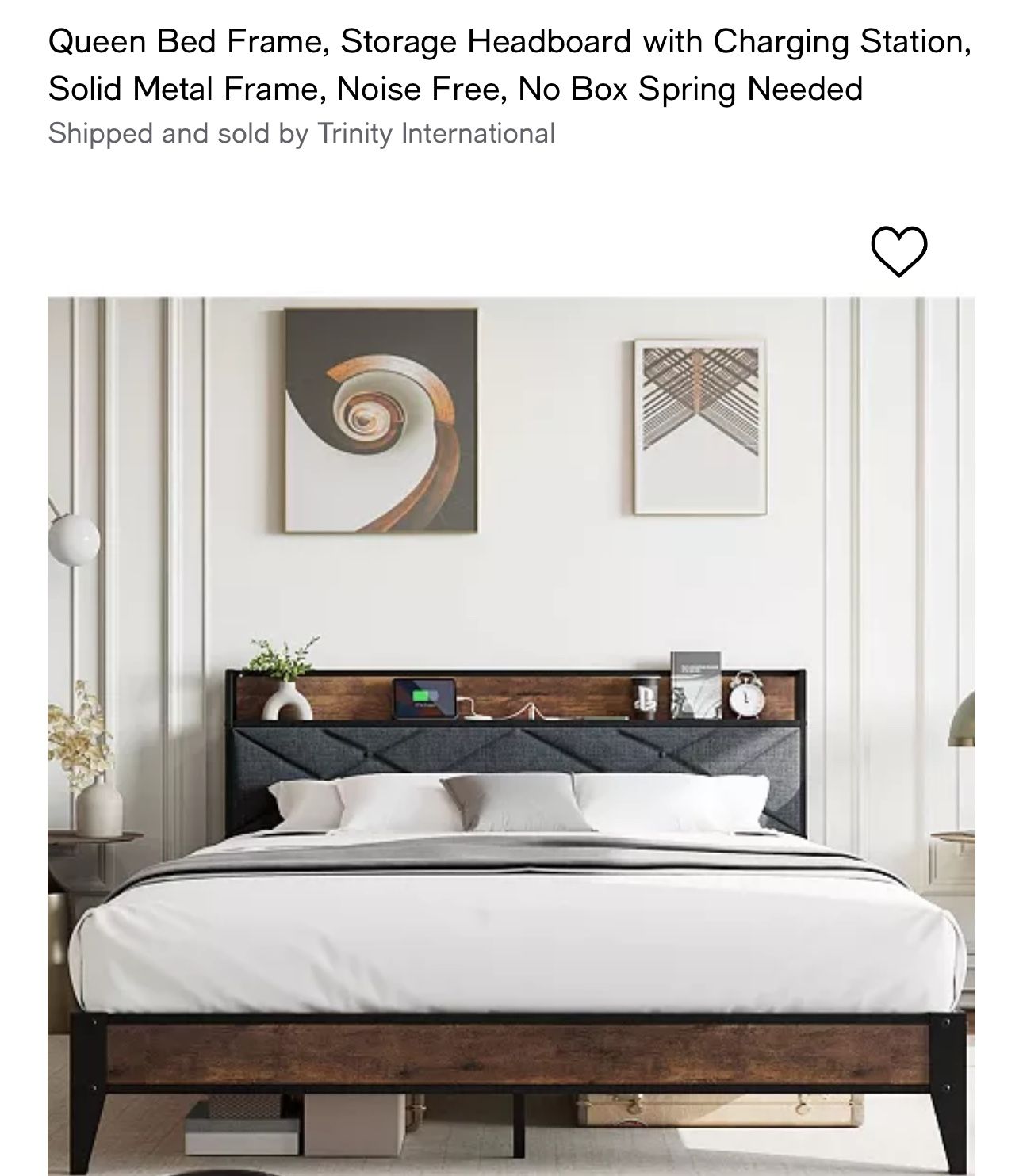 New In Box Queen Size Bed Frame