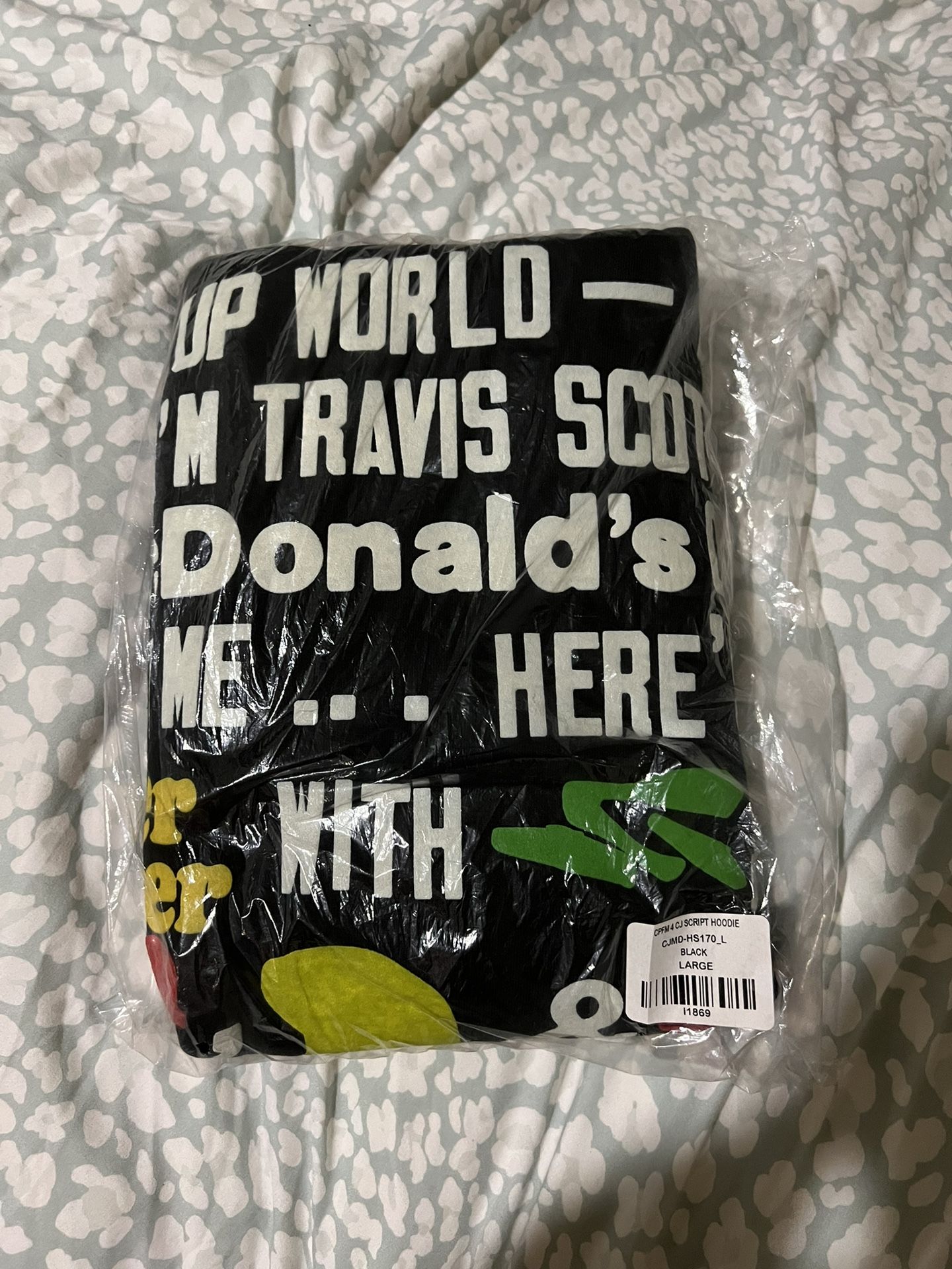 Travis scott x cpfm 4 cj script hoodie black new arrivals