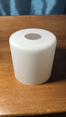 White Frosted Glass Cylinder Lamp Shade
