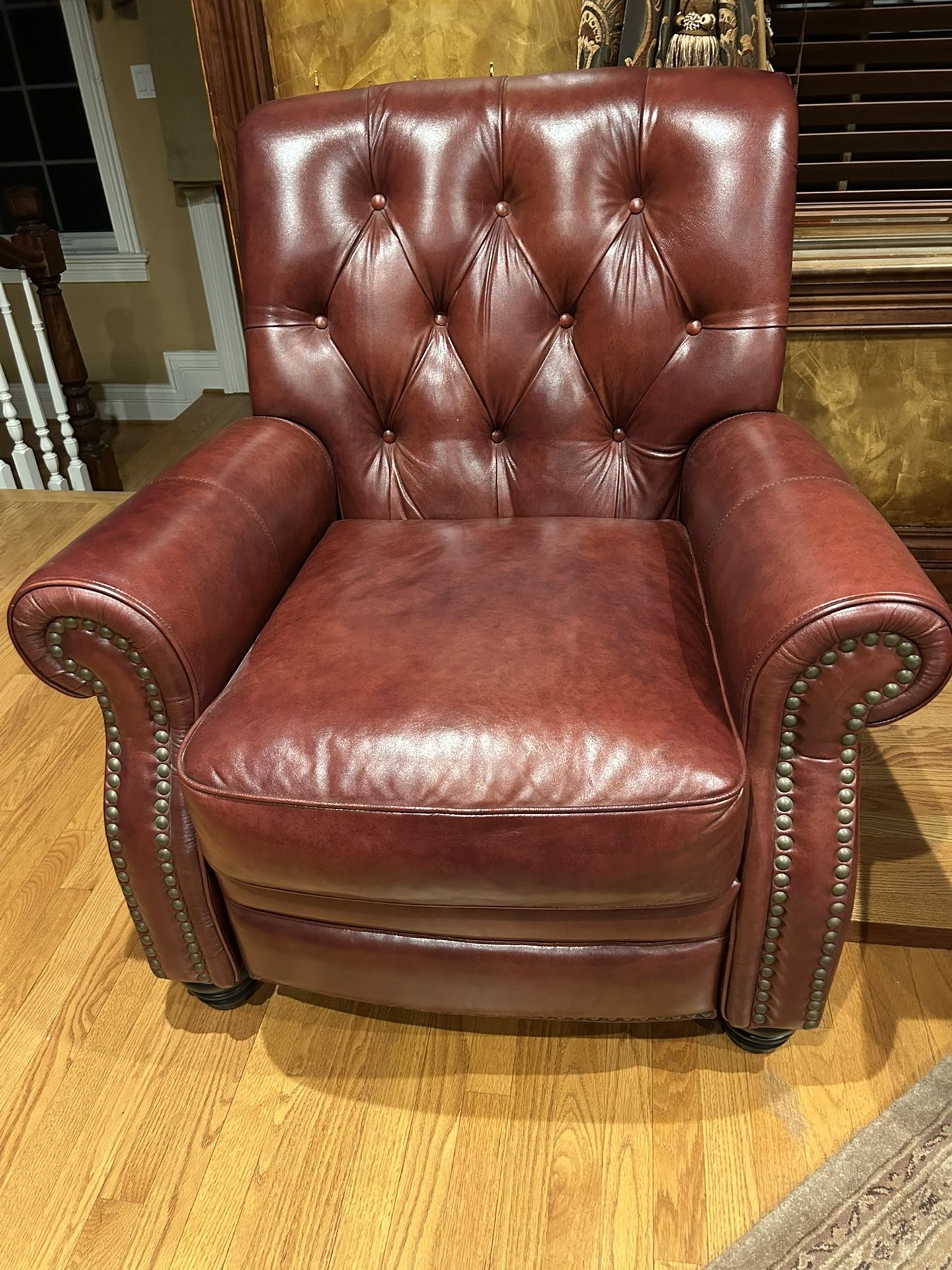 Leather Burgundy Reclining Chair