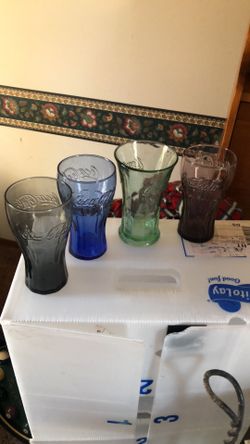 Colored Coca Cola Glasses