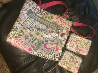 Authentic Coach Crossbody Set