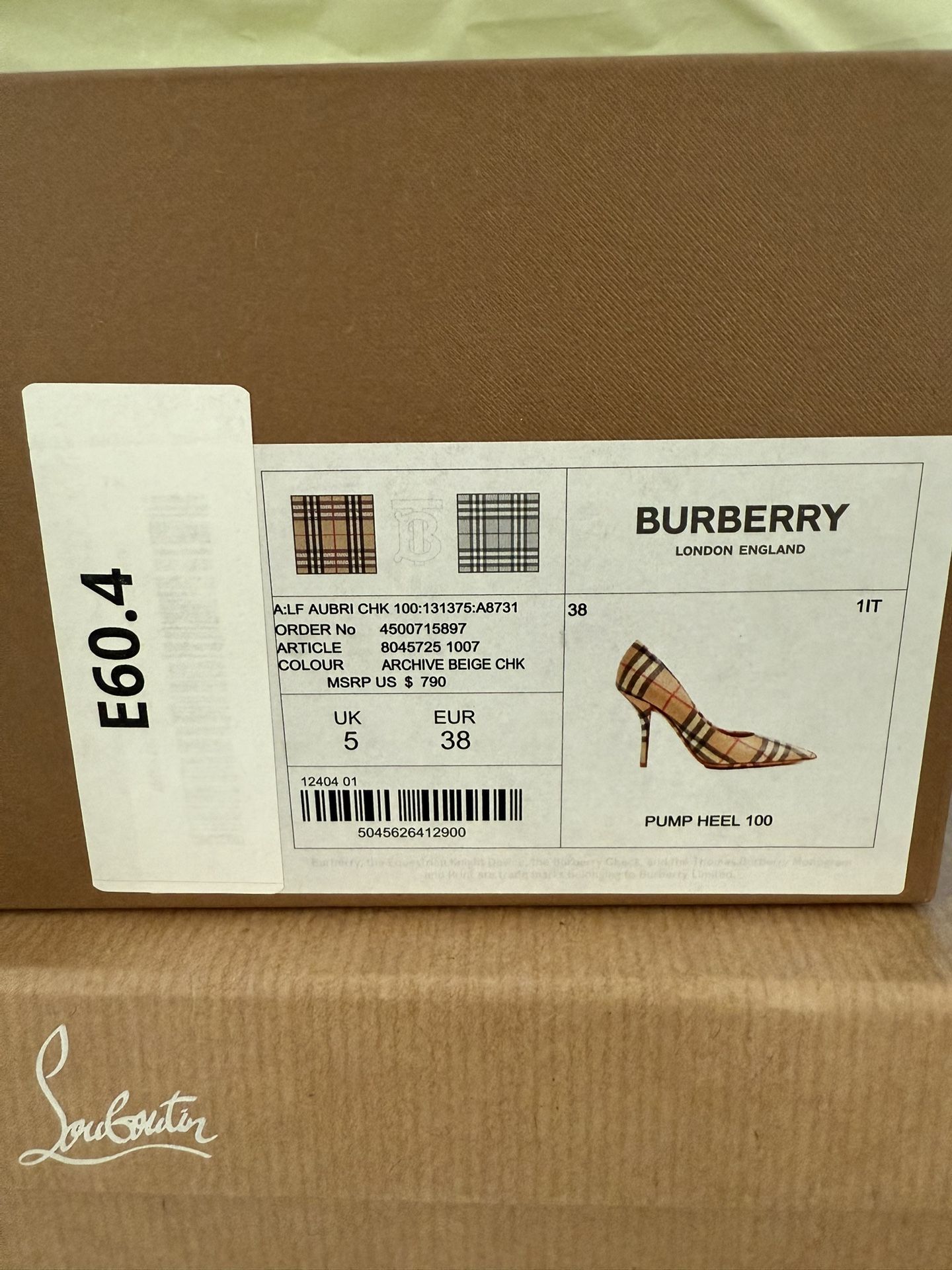 Brand New Burberry Heals