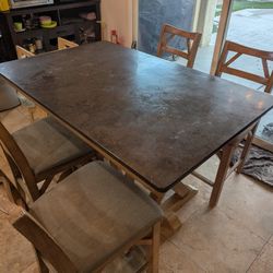 Blue Slate Counter Height Dining Table