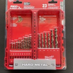 Milwaukee Cobalt Red Helix Twist Drill Bit Set for Drill Drivers (23-Piece)