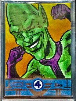 2026 Topps Finest Fantastic Four Impossible Man 1/1 Sketch Noval Hernawan