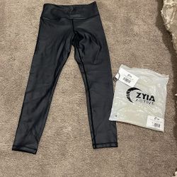 Zyia leggings - Black metallic 