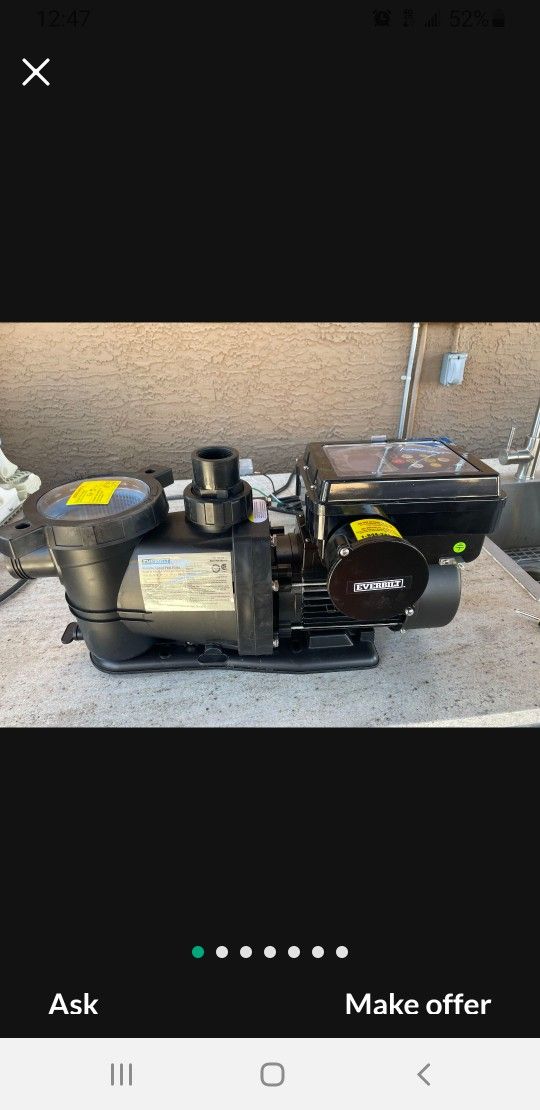 ((NEW))Everbilt 1 HP Variable Speed Pool Pump Model# PCP10001-VSP
