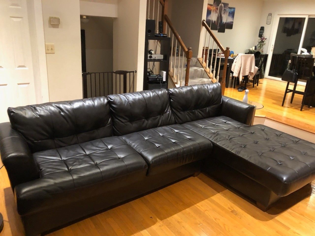 Dark brown couch