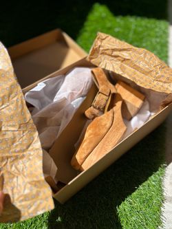 Charlotte Stone Molly Clogs – Size 9 Brown Suede | Excellent Condition