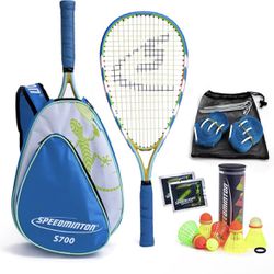 Speedminton S700 Set - Original Speed Badminton/Crossminton Allround Set Including 5 Speeder, Pitch Bag, Bag