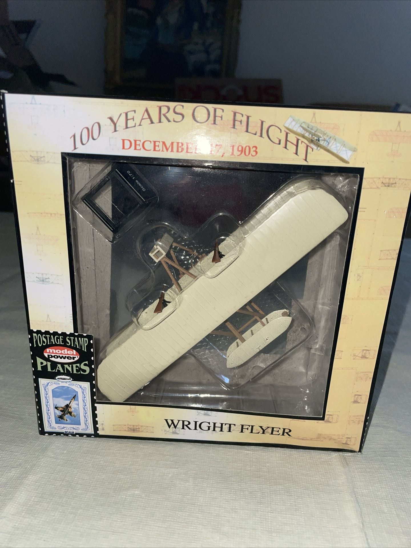 new model POWER POSTAGE STAMP SERIES DIECAST 1/100 SERIES " WRIGHT FLYER 5555