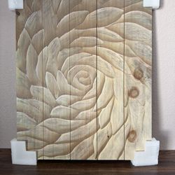 Ophelia&Co. Botanicals Wood Wall Decor On Natural Pine Wood, 32"x24"