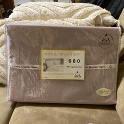 3 Piece Lilac Duvet Cover King/Calking 100% Cotton