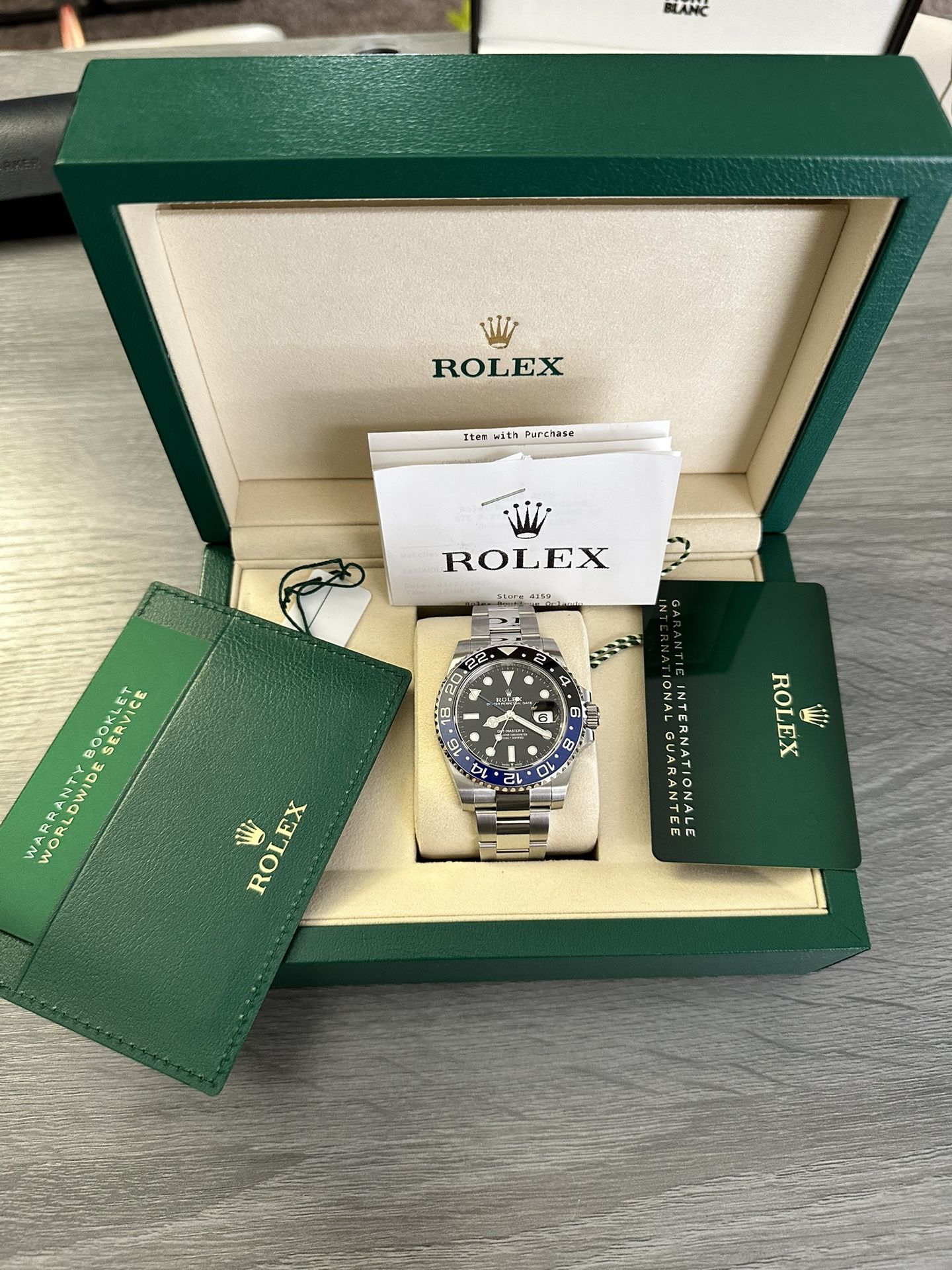 Brand New Rolex Master II Gmt Batman 2025