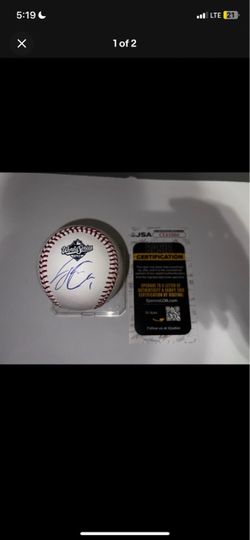 Justin dean dodgers 2025 World Series JSA authentic signed baseball
