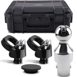 MaXpeedingrods Gooseneck Hitch Ball Kit For Dodge RAM 2 2013-2024 Puck System, 2-5/16 Inch Gooseneck Ball, 38,000 LBS For Truck Bed With 2 Pac