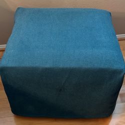 Teal Blue Ottoman
