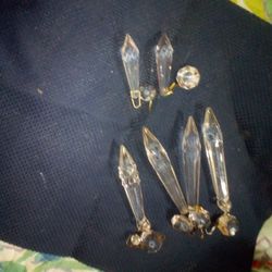 Antique Crystal Chandler Prisms