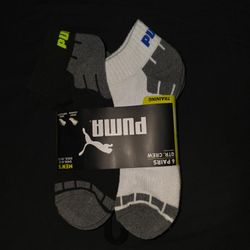 PUMA Men’s Training Socks – 6 Pairs | Quarter Crew