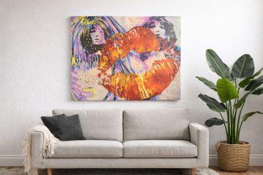 Modern Abstract Pop Art  - Colorful Lips And Faces