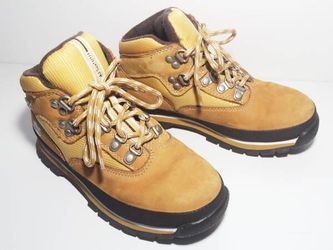 New Timberland Boys Leather Hiking Work Boots size 1.5