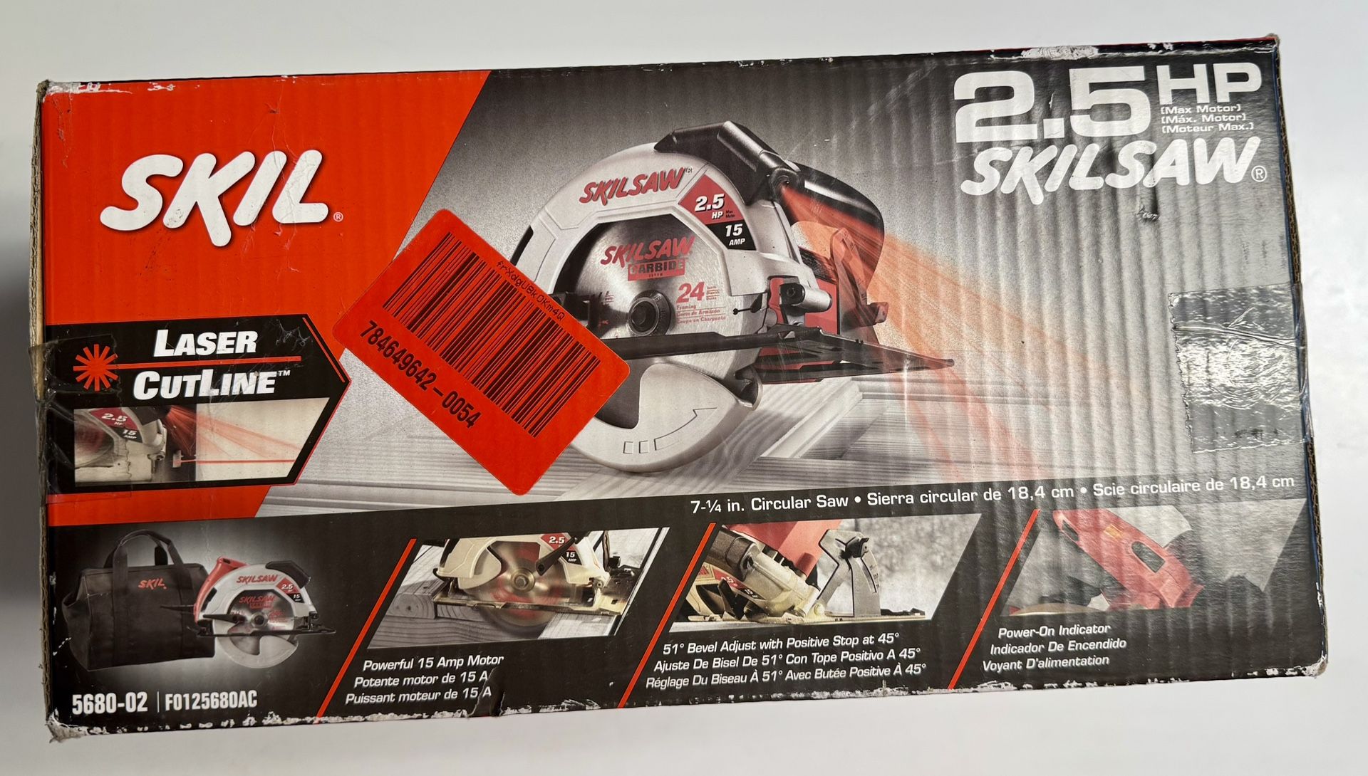 SKILSAW 7-1/4 inch circular saw, model number 5680-02