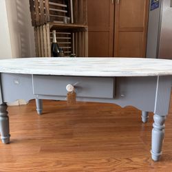 Farm House Rustic Wood Coffee Table 