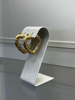 Heart Bamboo Hoops