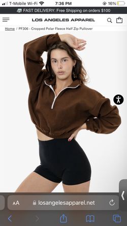 American Apparel/ LA APPAREL CROP SWEATER 