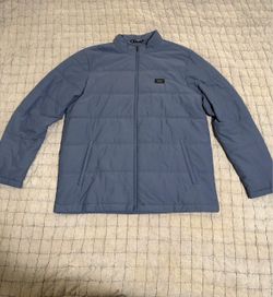 Travis Mathew XL Jacket, Blue Full-Zip Quilted