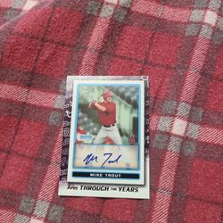 2021 Topps Mike Trout Autograph Card