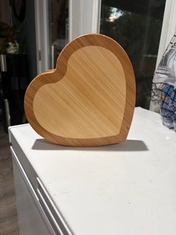 Legacy Wood Heart shaped box with wine accessories, corkcrew/opener