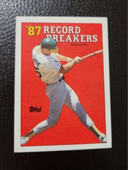 Mark Mcgwire 1988 Series '87 Record Breakers 