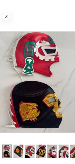 Men’s Mexican luchador Halloween mask set