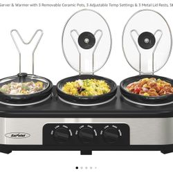 Sunvivi Triple Slow Cooker