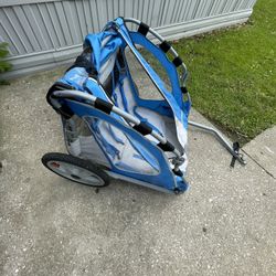 Bike Trailer, 2 Passengers (Blue/Black)