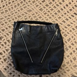 Rebecca Minkoff Black Leather Moto Bag