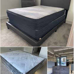 BRAND NEW QUEEN SIZE MATTRESS / BOX SPRING /BED FRAME/ DRESSER $650 INCLUDING DELIVERY !!