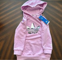 Girls adidas Originals graphic hoodie Size:4T Color:bliss lilac