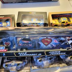 collection of NASCAR die-cast model cars