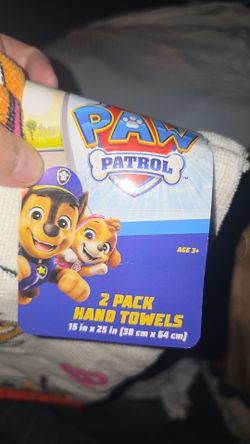 Set of 2 hand towels paw patrol