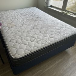 Queen Mattress +Box Spring+ Bed Base