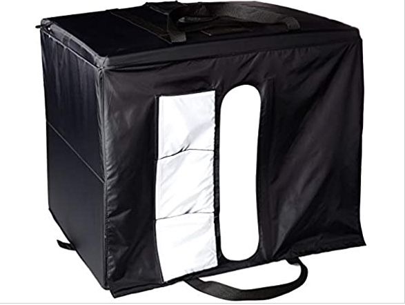 Amazon Basics Portable Foldable Photo Studio Box with LED Light - 25 x 30 x 25in